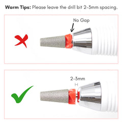 Nail bit lock knob enables quick bit changes on Makartt Malory handpiece