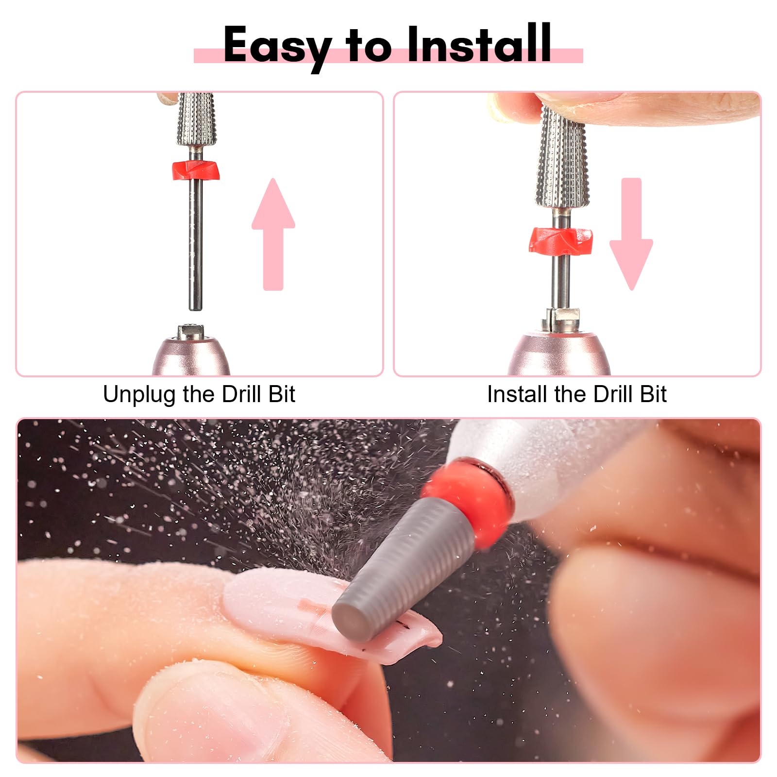 Makartt fine-grit bit enables precise shaping and finishing.