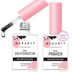 Makartt nail dehydrator and primer set bottle closeup for precise prep