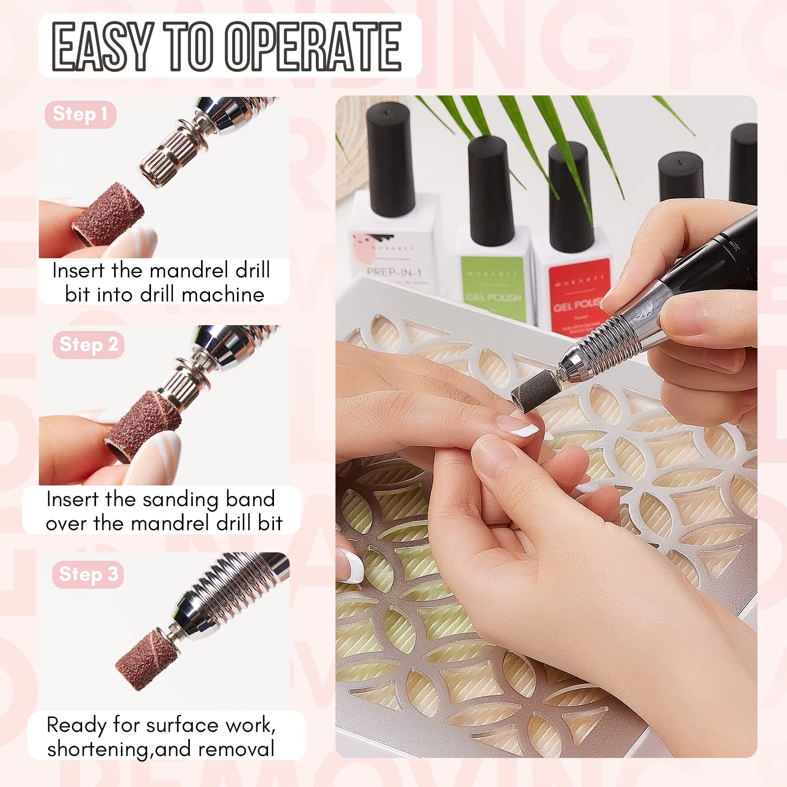 Makartt Three-color pack brown zebra black for versatile nail prep