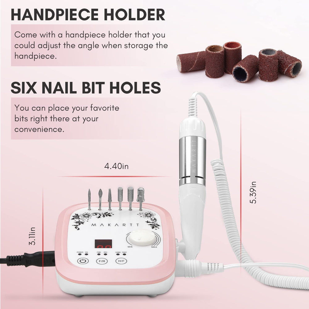 Makartt complete kit with controller, handpiece, cords and bits.