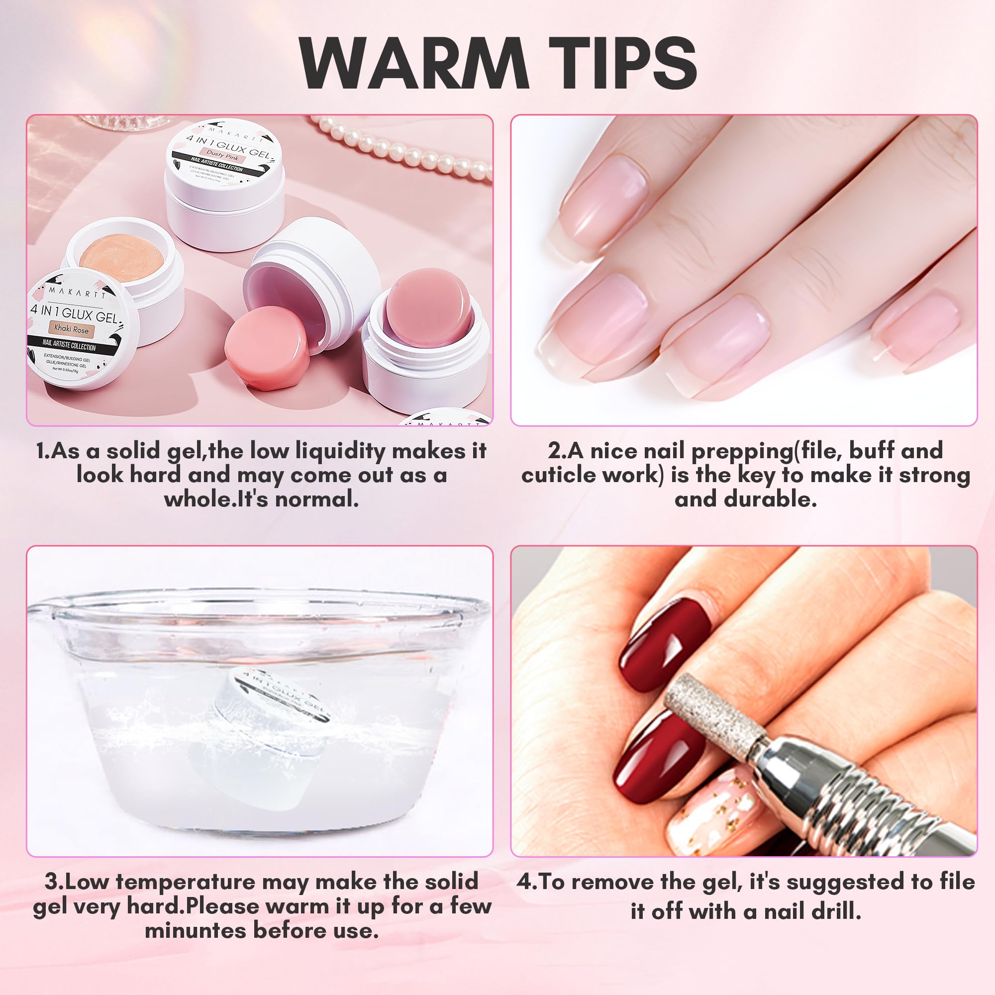 Makartt Nail Extension Use for secure tips and long wear