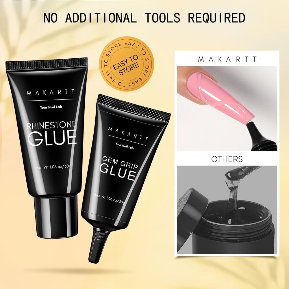 Makartt beginner friendly glue set suitable for home or salon use.