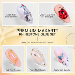 Makartt precision tubes for fine control during 3D nail art.