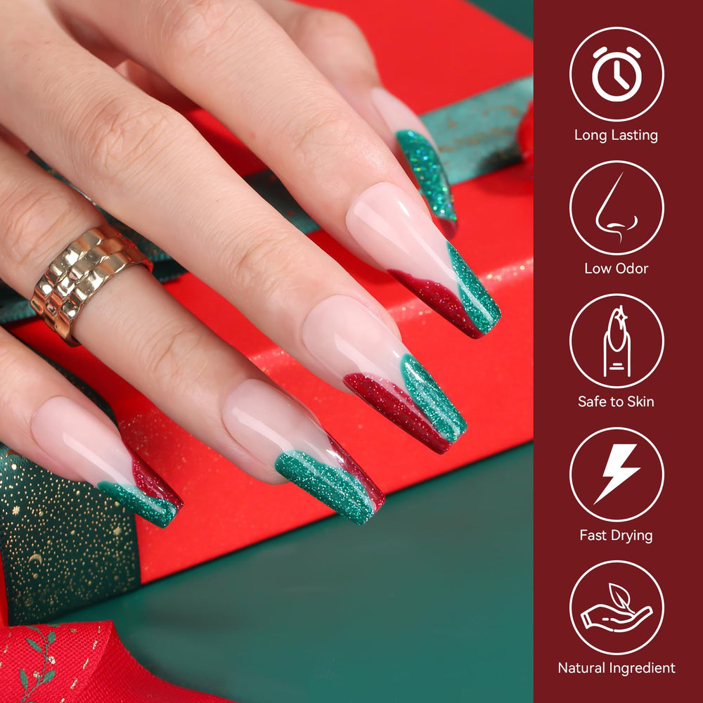 Makartt glitter gel uses natural resin for safer, low-irritant finish.