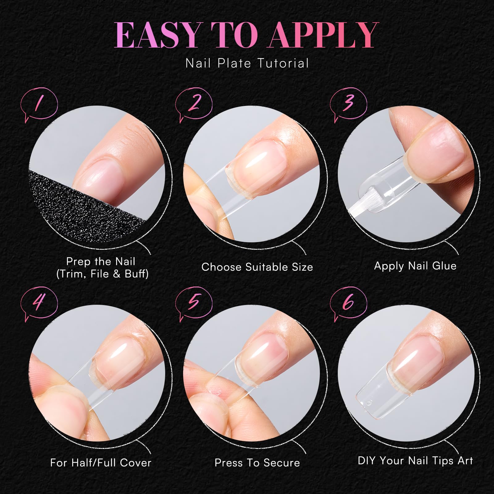 Makartt odorless non-toxic nail tips packaging for safe salon use