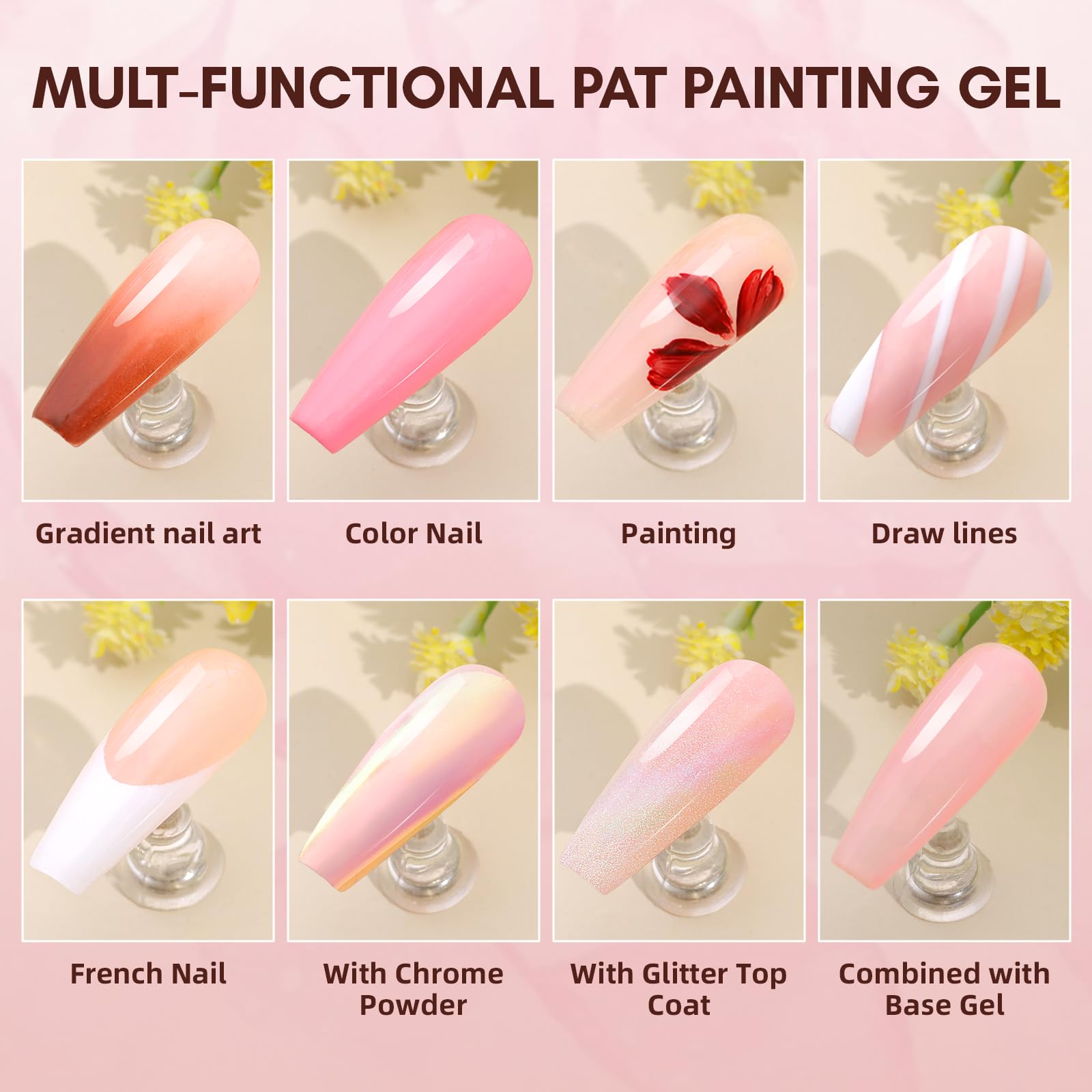 Winter mani example: white-pink-brown nude ombre by Makartt.