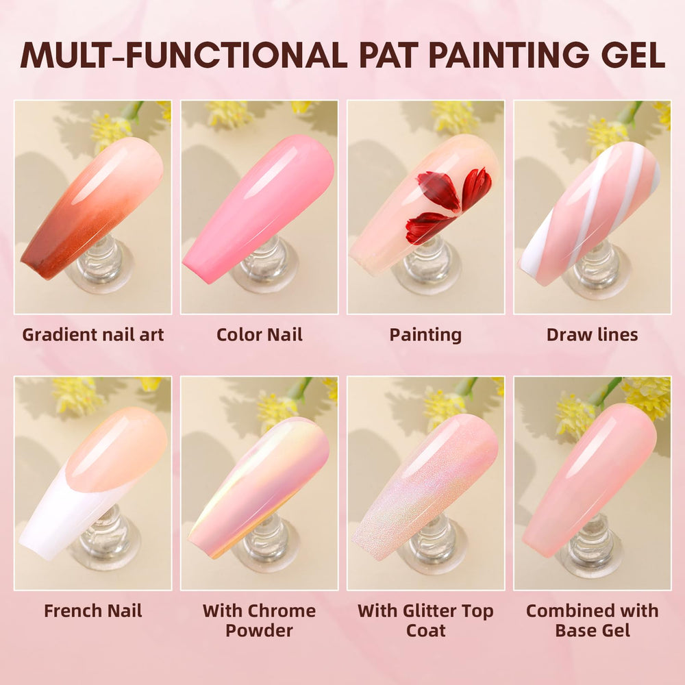Winter mani example: white-pink-brown nude ombre by Makartt.