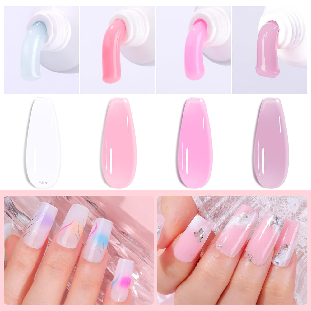 Makartt Poly Nail Gel Set demonstrates durable adhesion for extensions and overlays