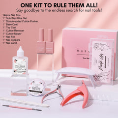 Makartt solid gel nail glue 15ml supports strong, lasting adhesion.