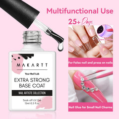 Makartt top coat gel brush ready for precise, glossy finishes.