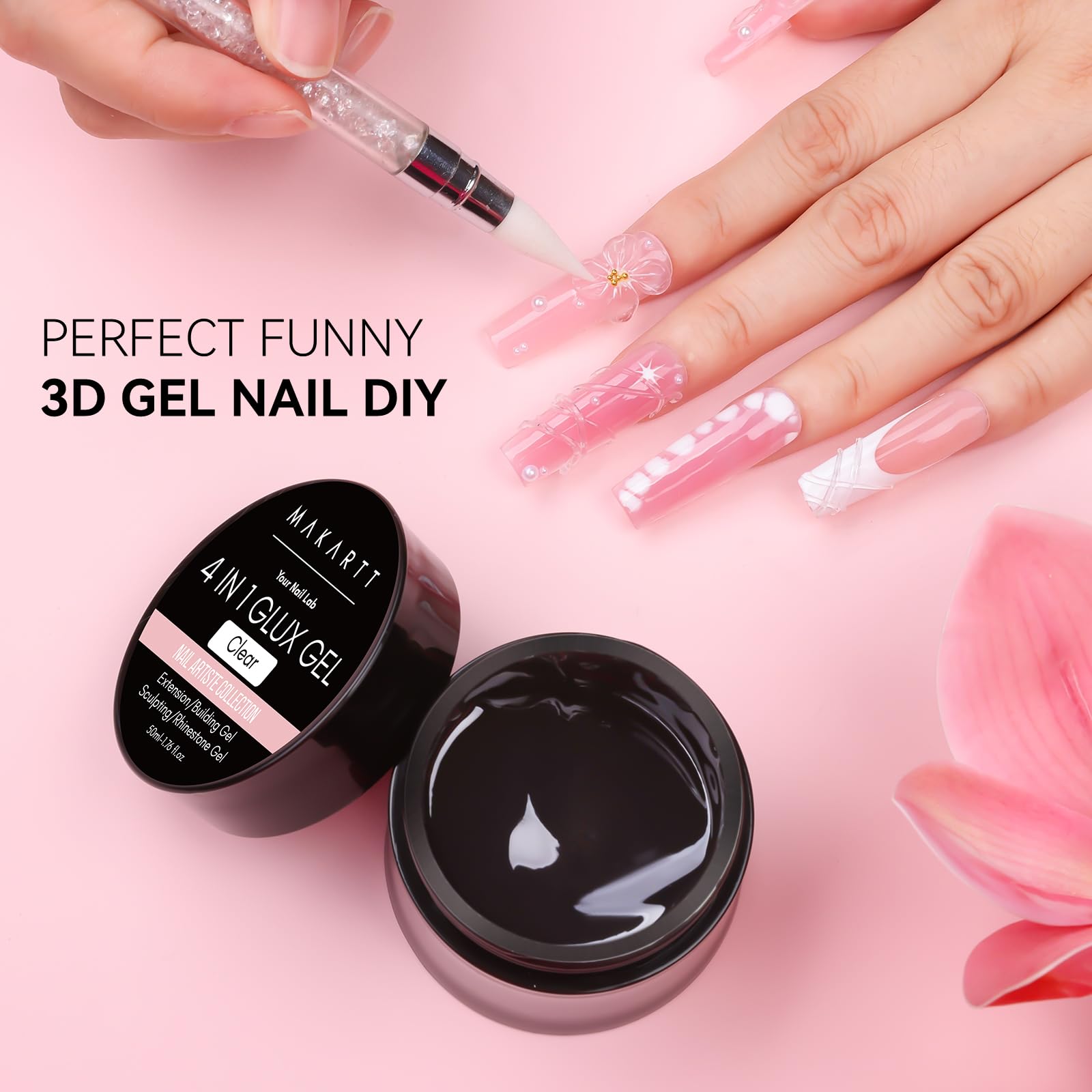 Makartt UV glue gel for securing tips and decorations
