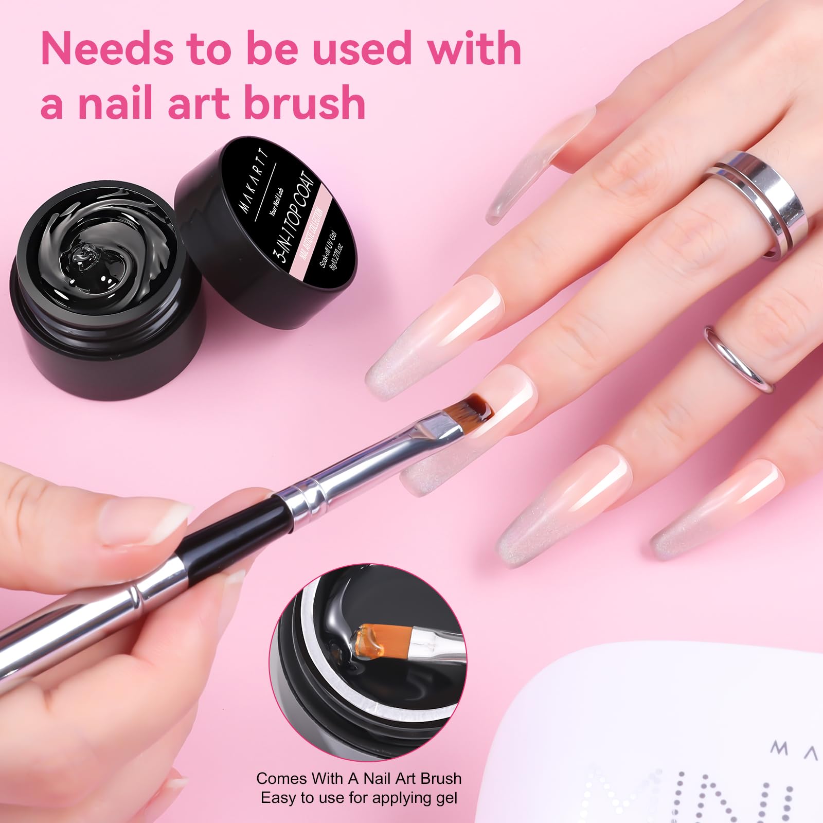Makartt UV/LED curing speeds up manicure sessions.
