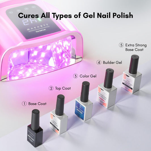 Makartt lamp with 42 beads inside for faster gel polish curing.