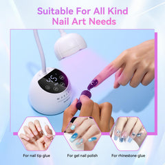 Makartt UV nail lamp dual light source closeup highlights even output