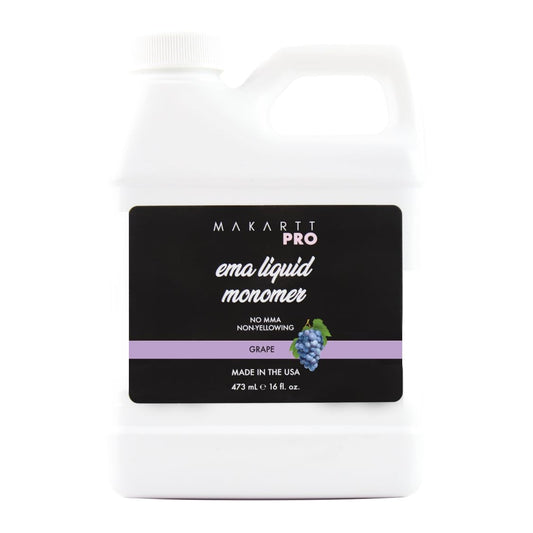 MakarttPro grape-scented monomer bottle 16oz with low odor for smooth acrylics