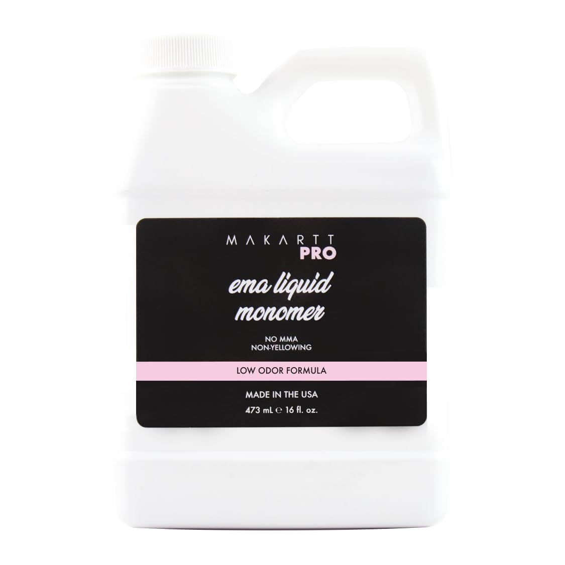 MakarttPro low-odor monomer bottle for smooth acrylic application.