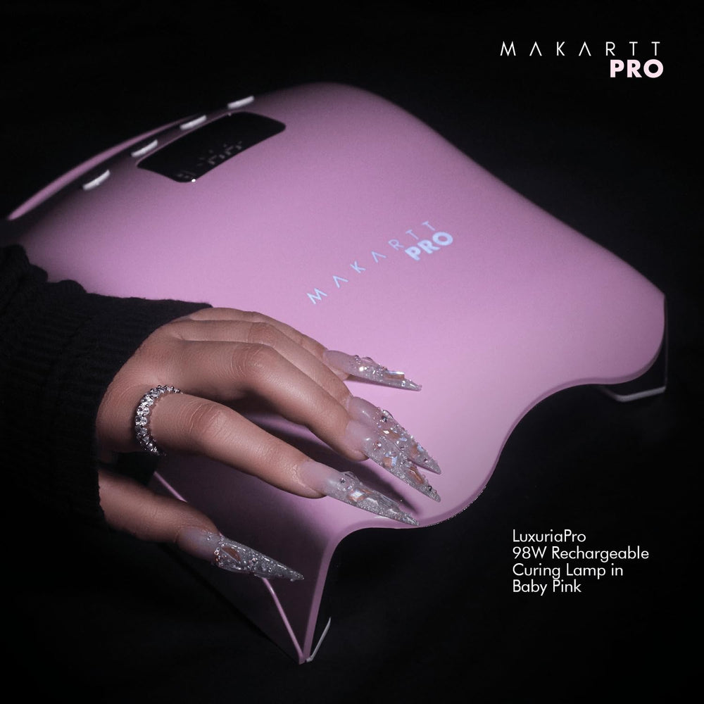 MakarttPro LuxuriaPro 98W high-energy LEDs provide fast, even cure.