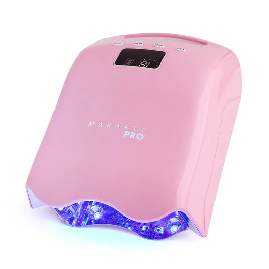 MakarttPro LuxuriaPro 98W lamp front view with 42 LEDs for fast gel curing.