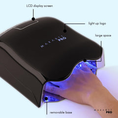 MakarttPro LuxuriaPro 98W technician-facing control panel for easy timer access.