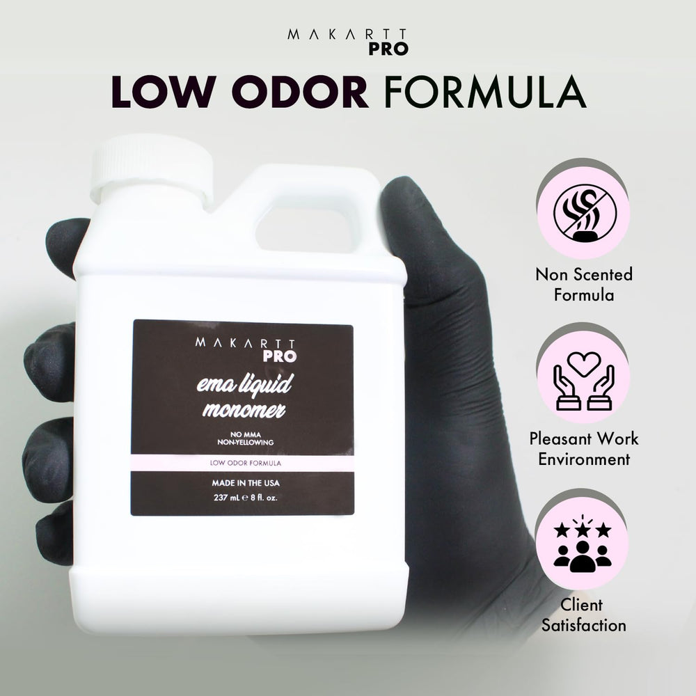 MakarttPro non-yellowing monomer finish preserves clear nail art.