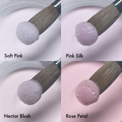 MakarttPro pink essentials swatches demonstrate smooth blending and natural coverage.