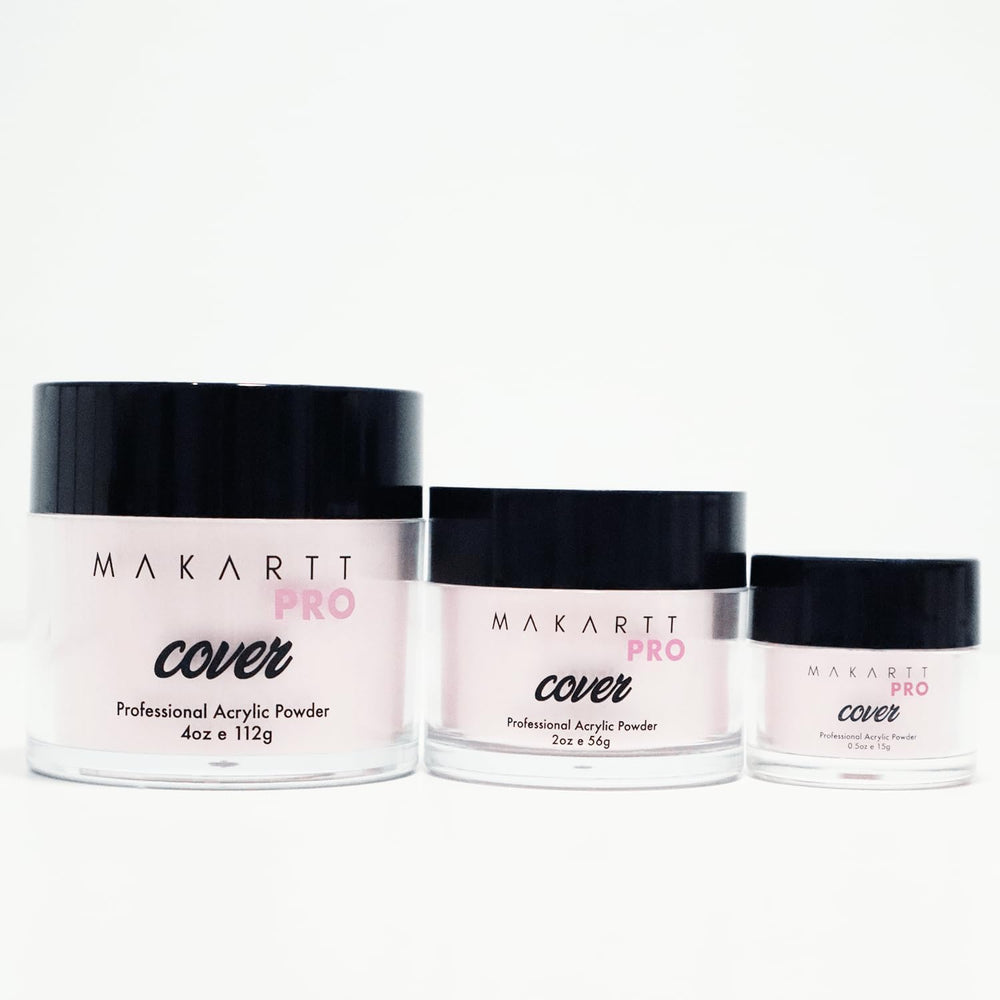 MakarttPro professional tech applying cover powders for overlays and sculpting.