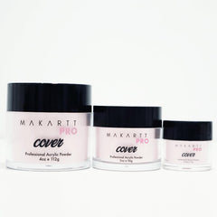 MakarttPro professional tech applying cover powders for overlays and sculpting.