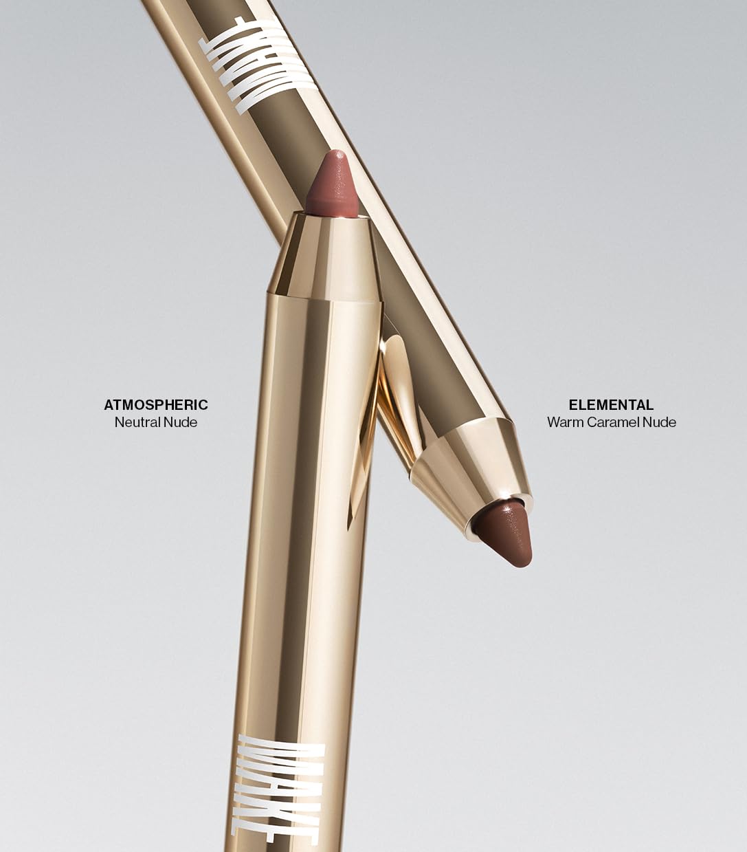 Make Beauty Continuum Lip Liner Elemental close-up shows velvet matte finish.