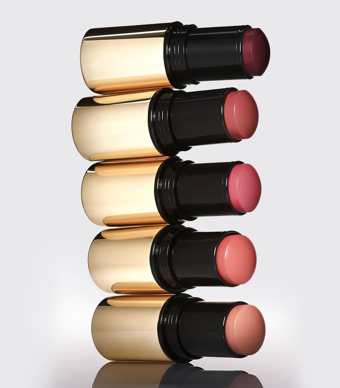 Close-up of rosy Euphoric blush on skin