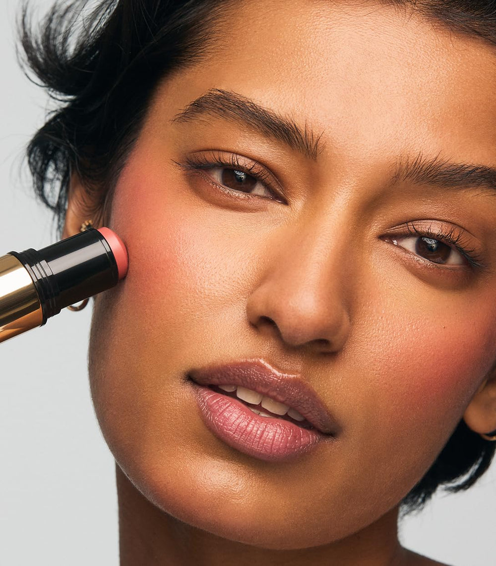Twist to dispense reveals Euphoric rosy pink shade in MAKE blush stick