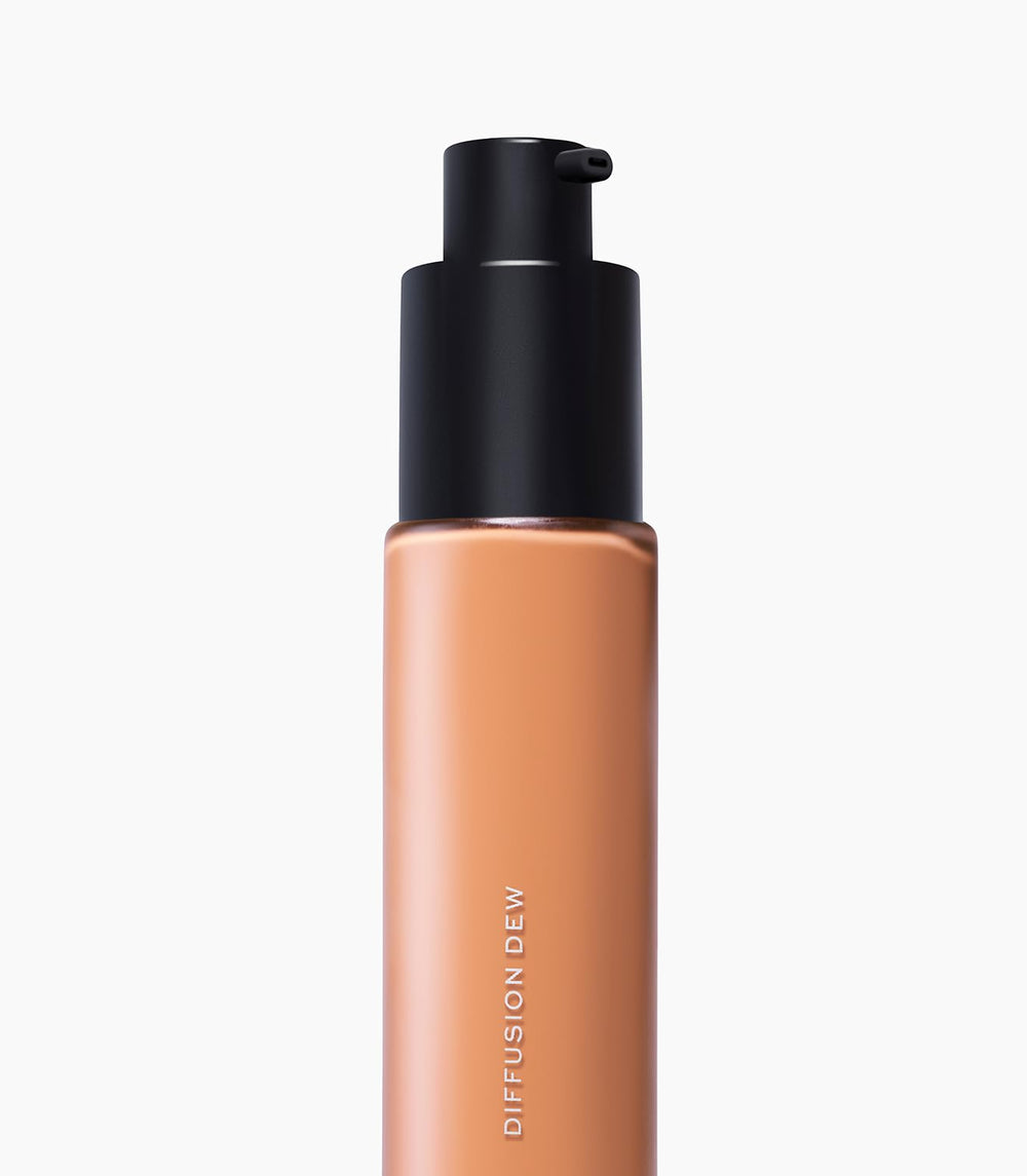 Texture swirl of MAKE Diffusion Dew Skin Tint illustrating featherweight finish