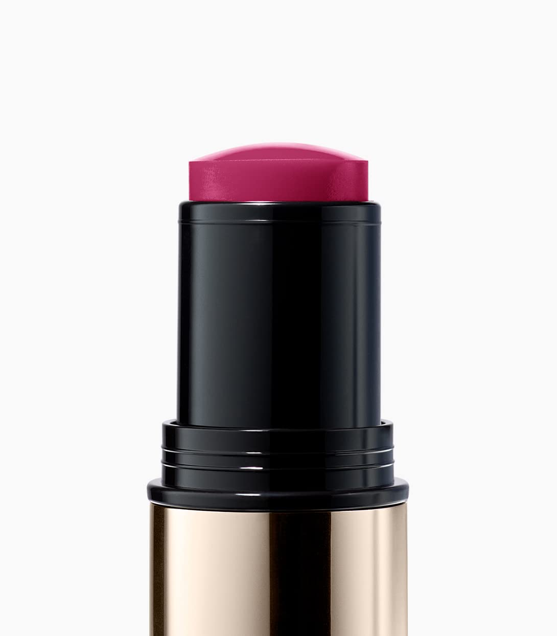 Make Beauty Heat Stroke Cream Blush Stick dewy finish close-up on cheeks
