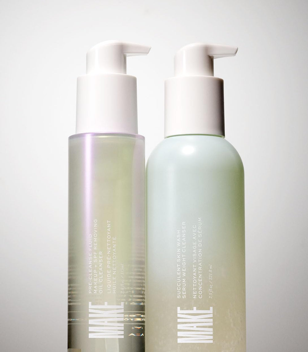 MAKE Beauty Pre-Cleanse dermatologist-tested and gluten-free for sensitive skin