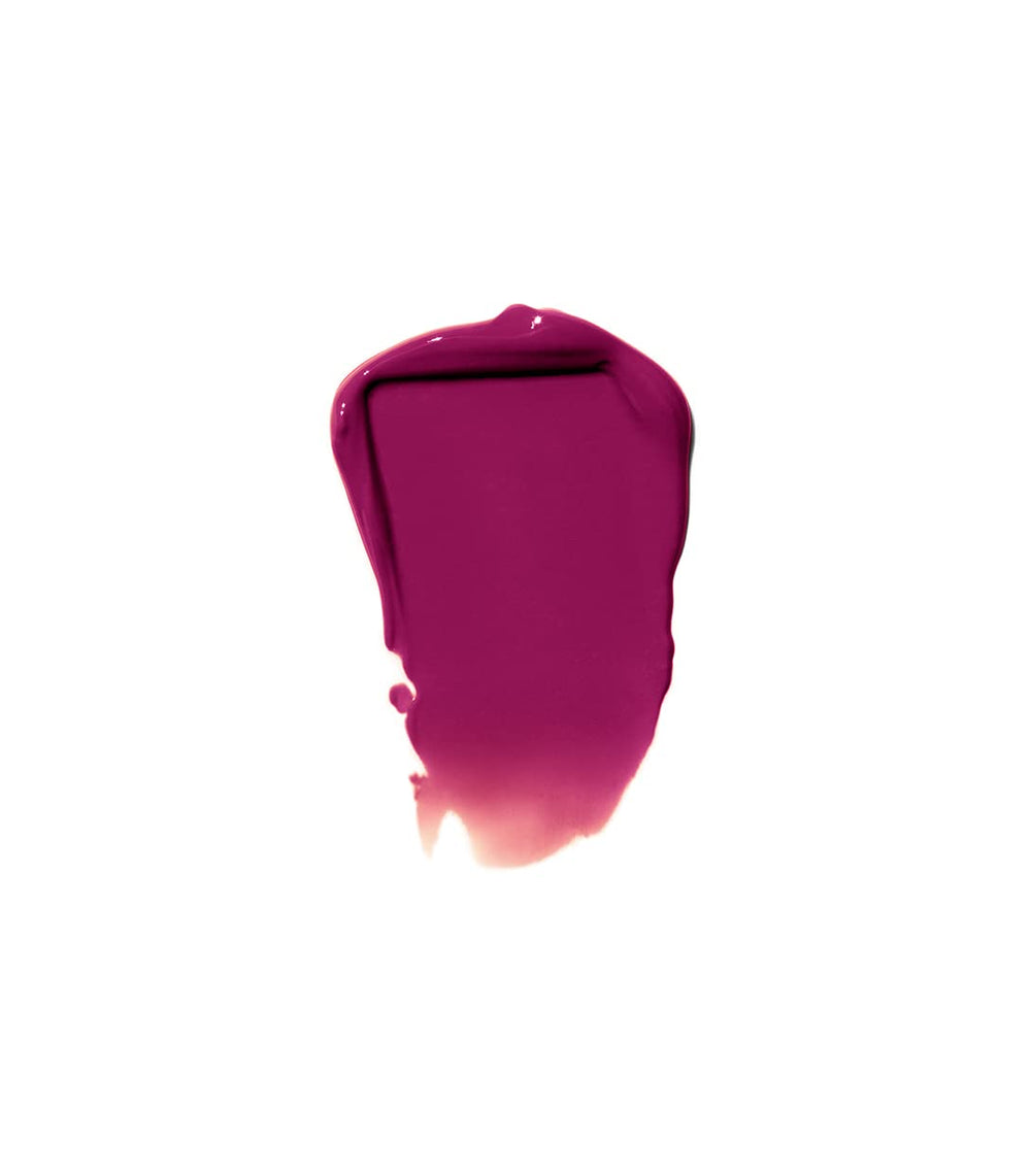 MAKE Beauty Serum Balm Intense gloss application close-up highlights shine and plump look
