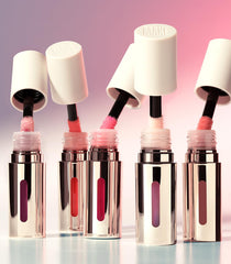 Dermatologist-tested, gluten-free and cruelty-free certification displayed for clean beauty.