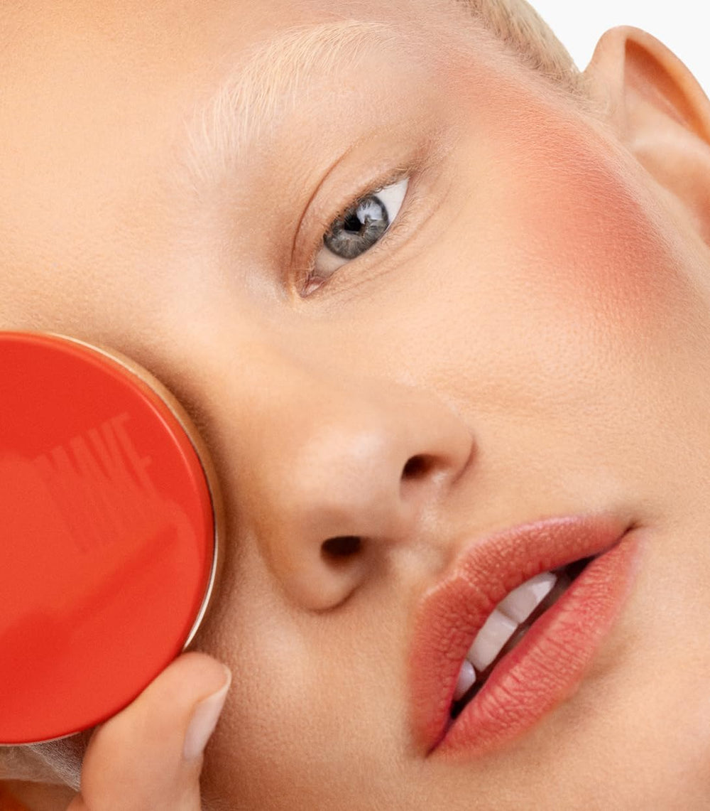 OPEN MAKE Beauty Skin Mimetic Blush palette reveals hydrating formula and pan