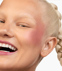 Make Beauty Skin Mimetic Blush contains hyaluronic acid and ceramides for hydration.