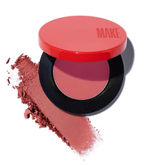MAKE Beauty Skin Mimetic Microsuede Blush New Moon compact offers portable color.