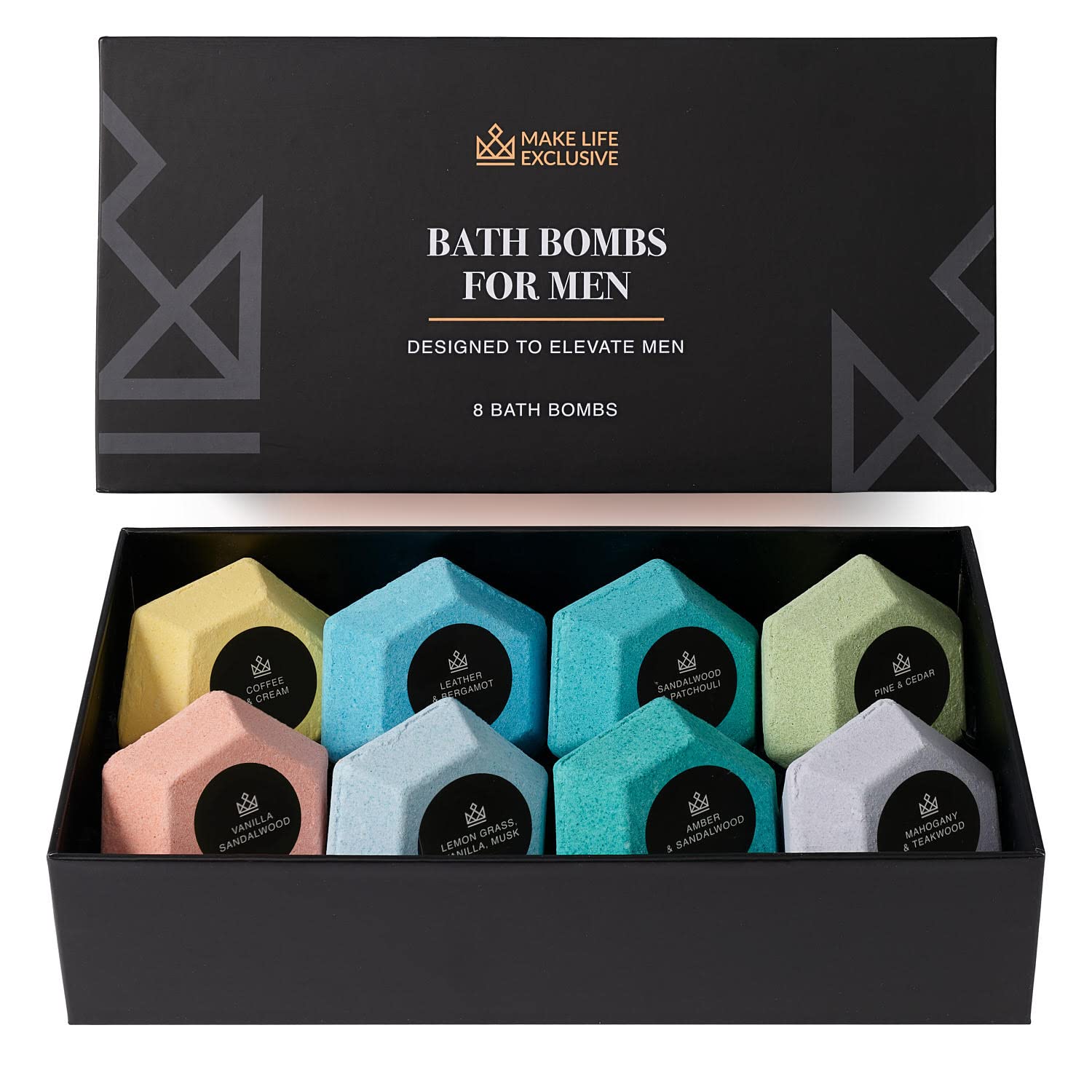 MAKE LIFE EXCLUSIVE diamond shape bath bomb for premium soak