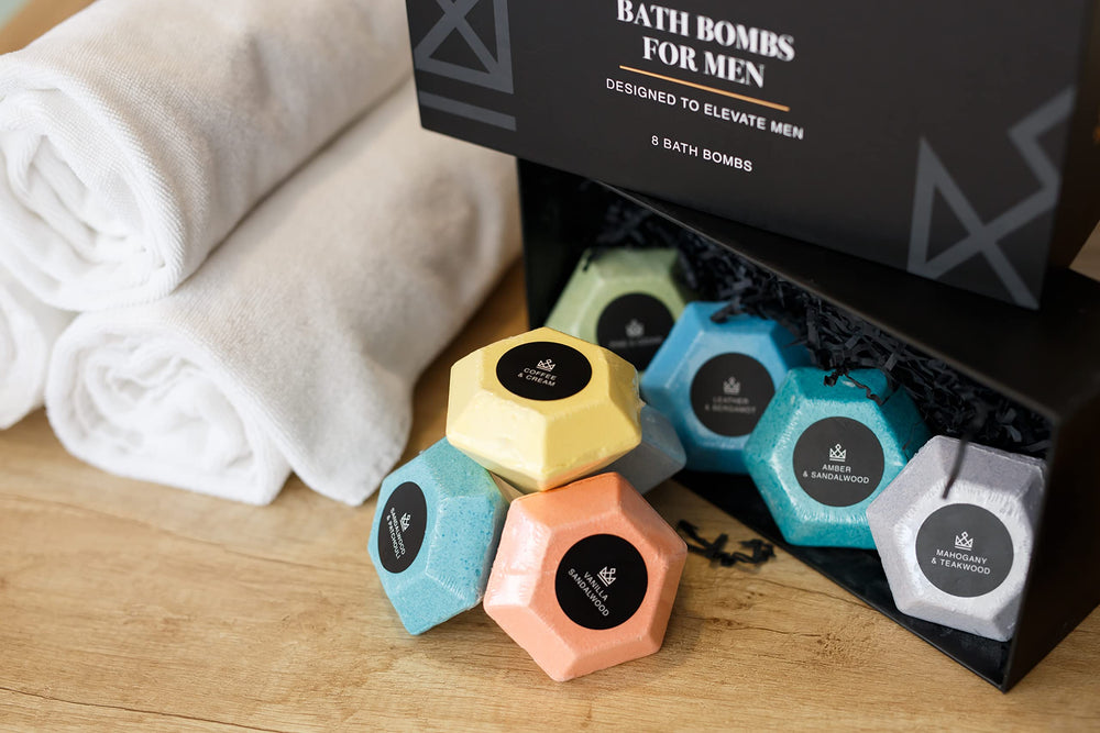 MAKE LIFE EXCLUSIVE bath bombs for men gift set creates memorable moments