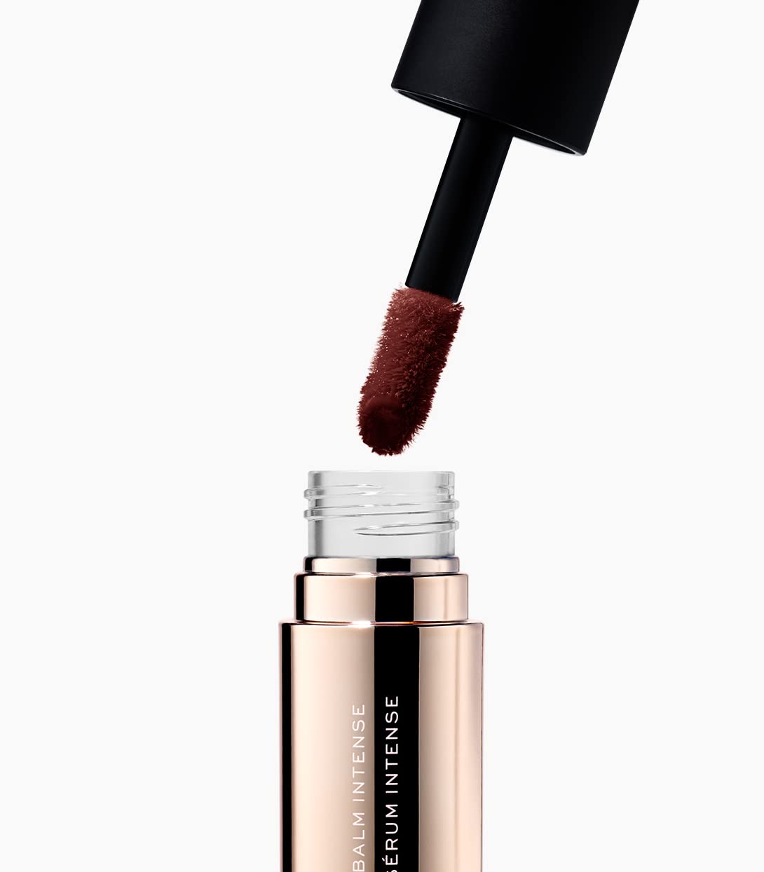 Lips wearing MAKE Serum Balm show plump, smooth texture.