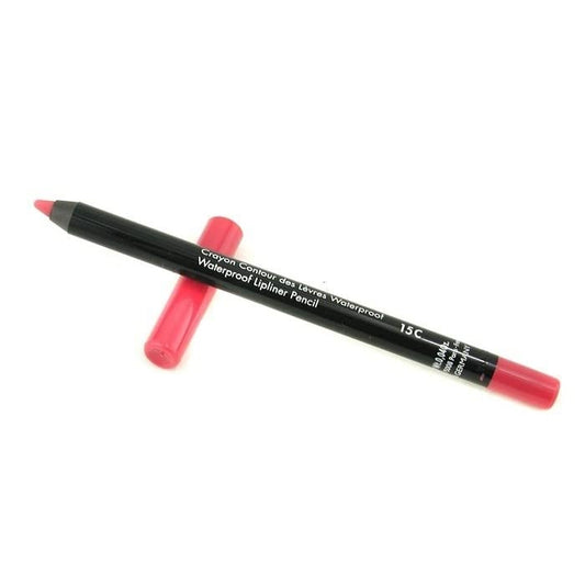 Make Up For Ever Aqua Lip Waterproof Lipliner Pencil with #15C pink; precise definition and long wear.