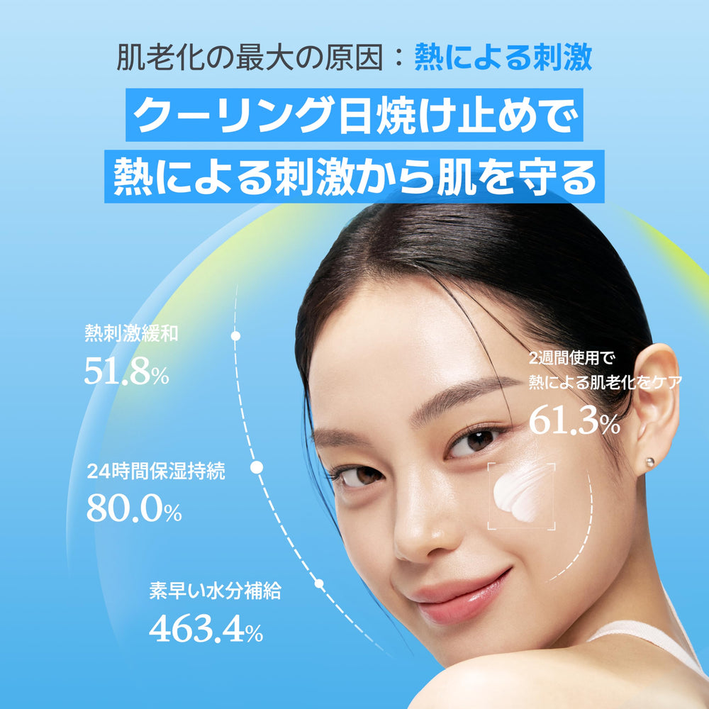 Applying MAKEP:REM Hyal on the face for cooling relief during heat.