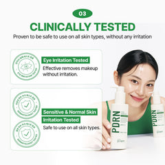 MAKEP:REM pore-refining cleanser featured in morning routine visuals.