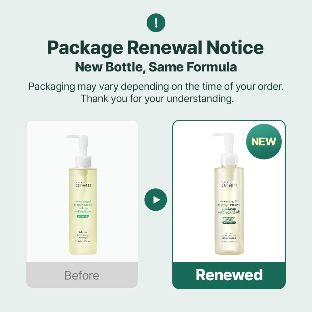 MAKEP:REM Safe Me texture on hand highlights lightweight cleansing oil.