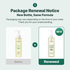 MAKEP:REM Safe Me texture on hand highlights lightweight cleansing oil.