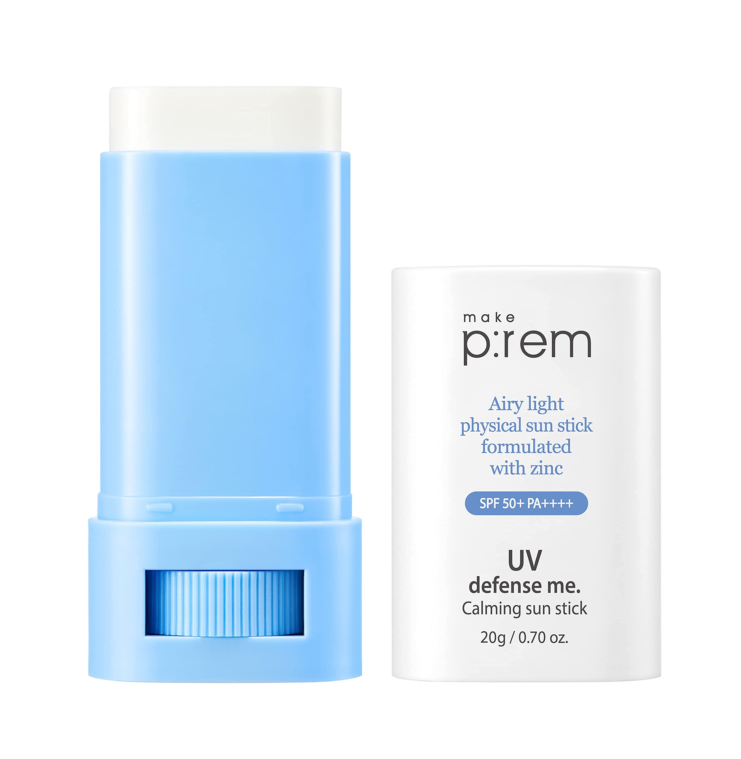 MAKEPREM UVA Defense Sun Stick reef-safe label emphasizing responsible protection