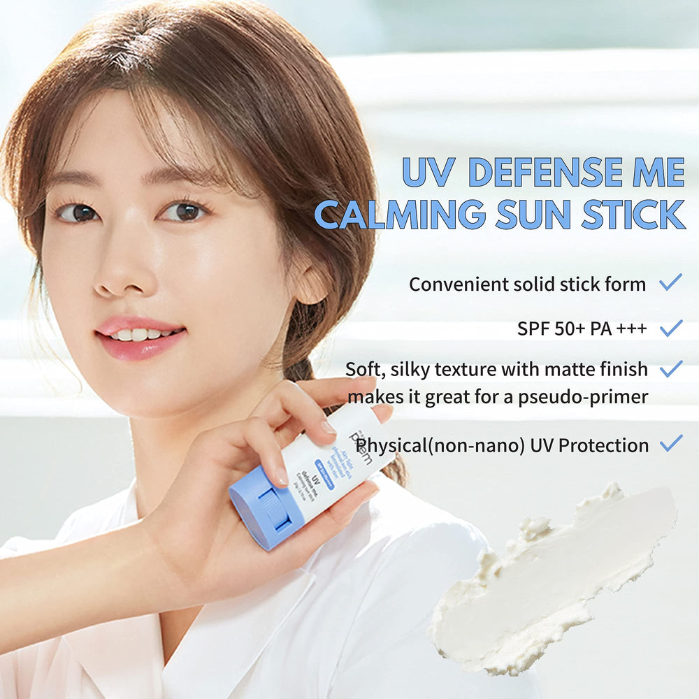 MAKEPREM UVA Defense Sun Stick twist-up cap showing portable sunscreen