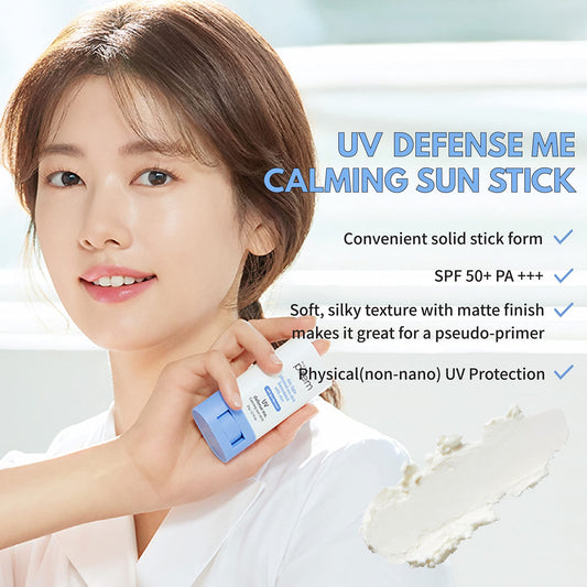 MAKEPREM UVA Defense Sun Stick twist-up cap showing portable sunscreen